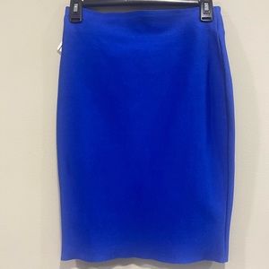 Bodycon Midi Skirt Blue Size M